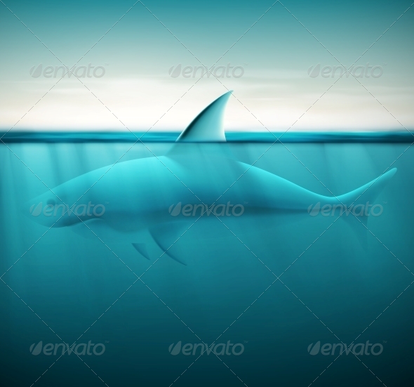 GraphicRiver Shark in Ocean 6408248 GraphicRiver Shark in Ocean 6408248