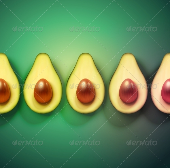 GraphicRiver Background with Avocado 6408262 GraphicRiver Background with Avocado 6408262