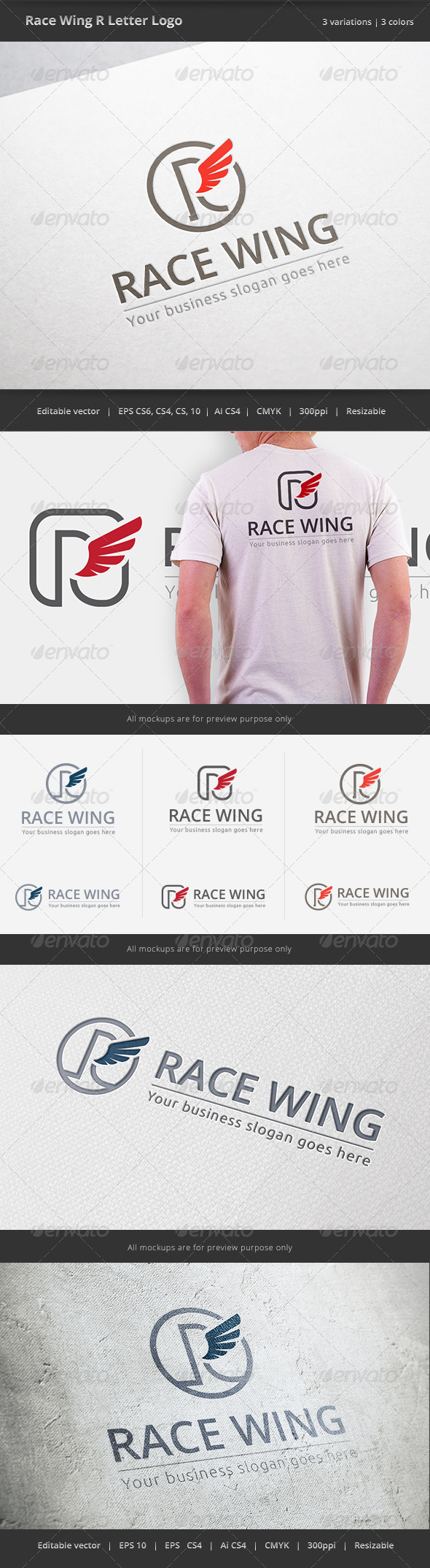 GraphicRiver Race Wing R Letter Logo 6416172 GraphicRiver Race Wing R Letter Logo 6416172