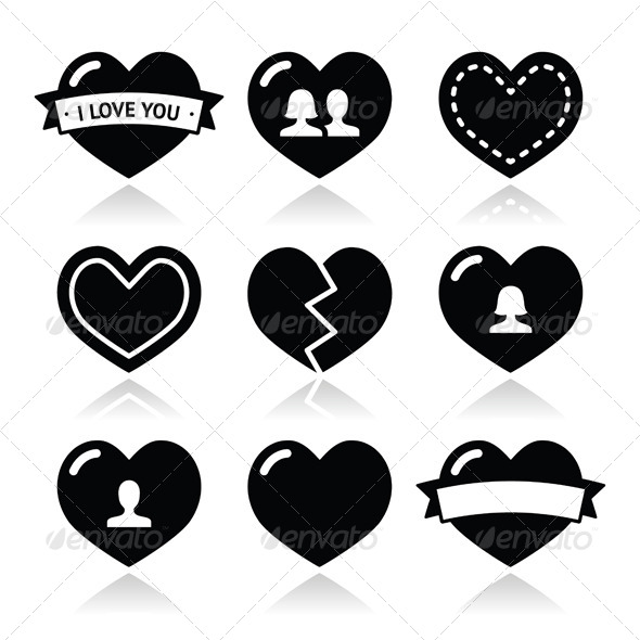 GraphicRiver Love Hearts Icons Set for Valentines Day 6416901 GraphicRiver Love Hearts Icons Set for Valentines Day 6416901