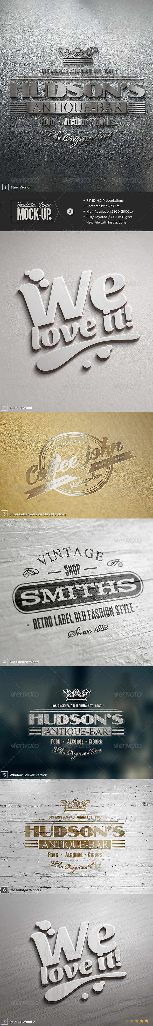 GraphicRiver Logo Mock-Up Set 3 6417984 GraphicRiver Logo Mock-Up Set 3 6417984
