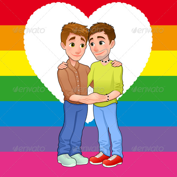 GraphicRiver Born this way Young Men in Love 6418593 GraphicRiver Born this way Young Men in Love 6418593
