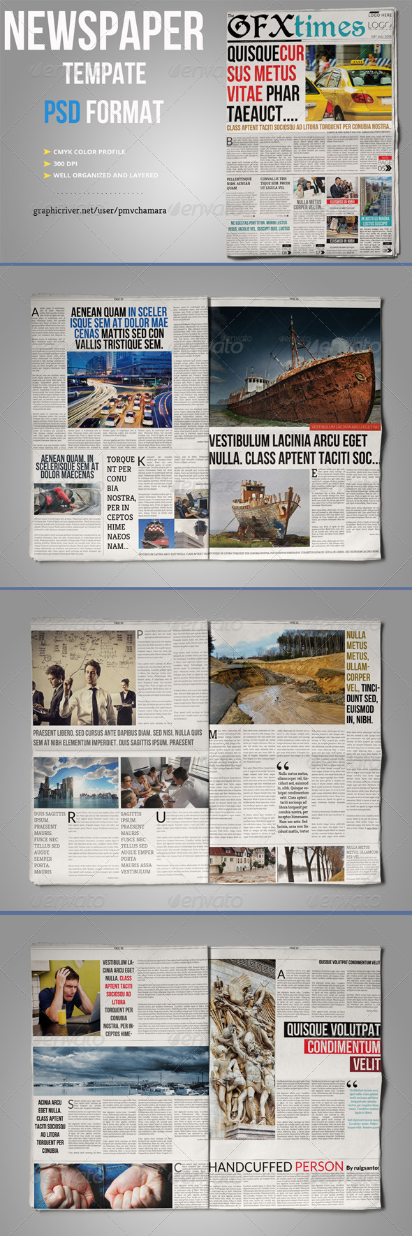 GraphicRiver Newspaper Template 6418739 GraphicRiver Newspaper Template 6418739