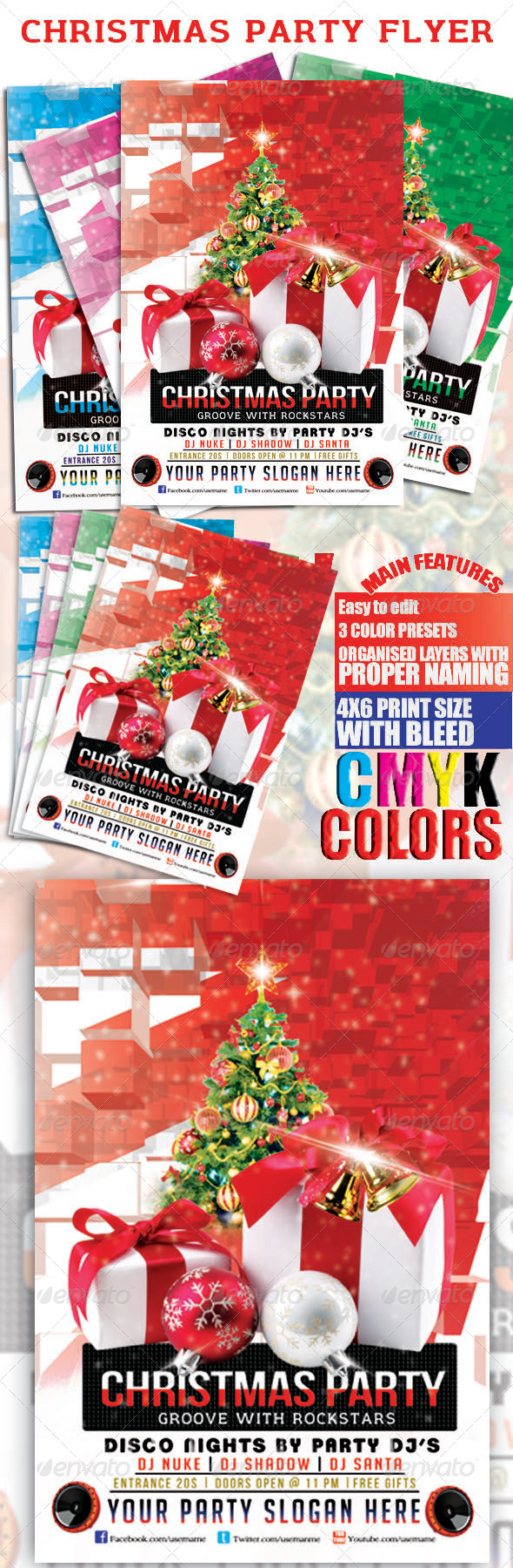 GraphicRiver Christmas Party Flyer 6419673 GraphicRiver Christmas Party Flyer 6419673
