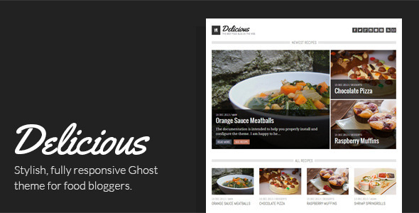 ThemeForest Delicious Recipe & Food Ghost Theme 6416618 ThemeForest Delicious Recipe & Food Ghost Theme 6416618