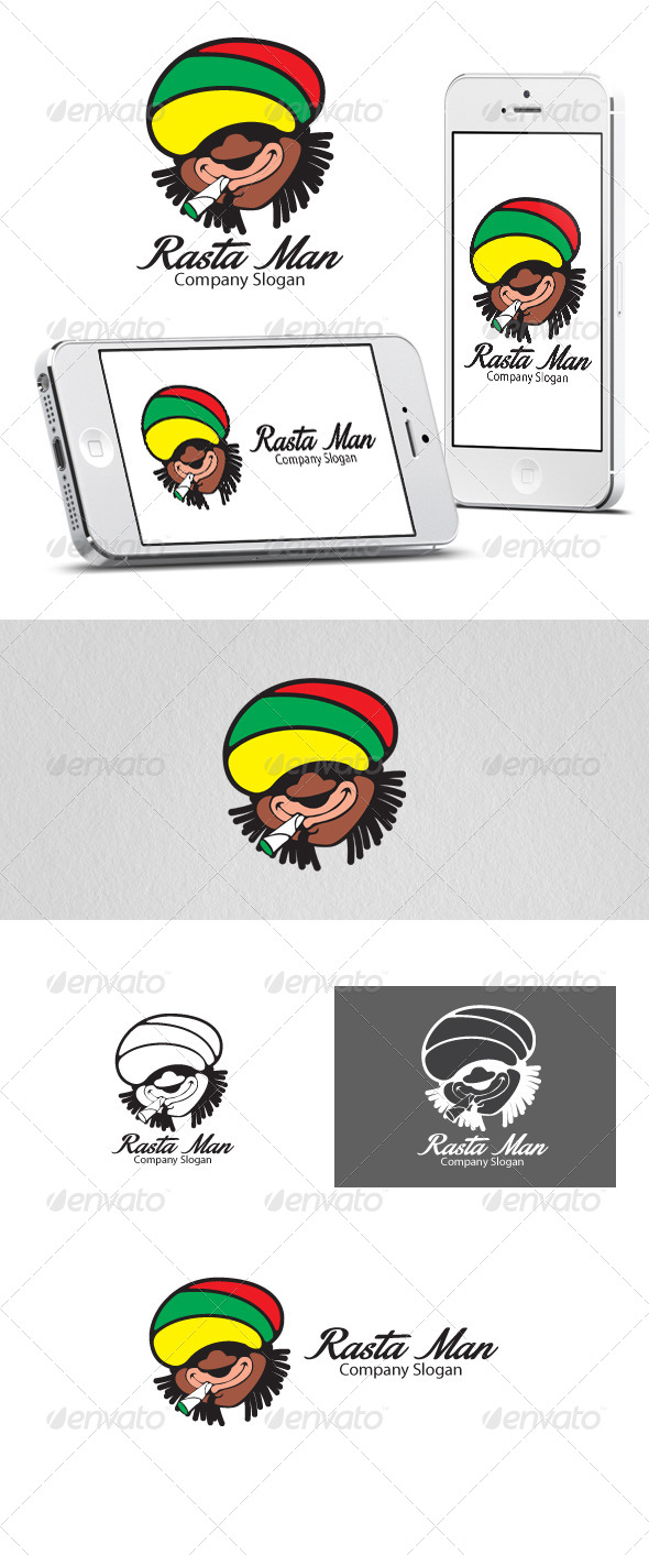GraphicRiver Rasta Man Logo 6420501 GraphicRiver Rasta Man Logo 6420501