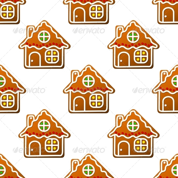 GraphicRiver Gingerbread Houses and Homes Seamless Pattern 6421021 GraphicRiver Gingerbread Houses and Homes Seamless Pattern 6421021