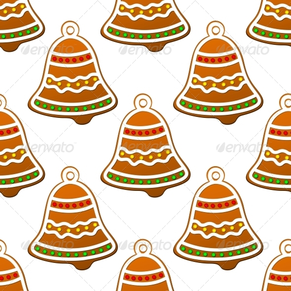 GraphicRiver Christmas Gingerbread Bell Seamless Background 6421025 GraphicRiver Christmas Gingerbread Bell Seamless Background 6421025