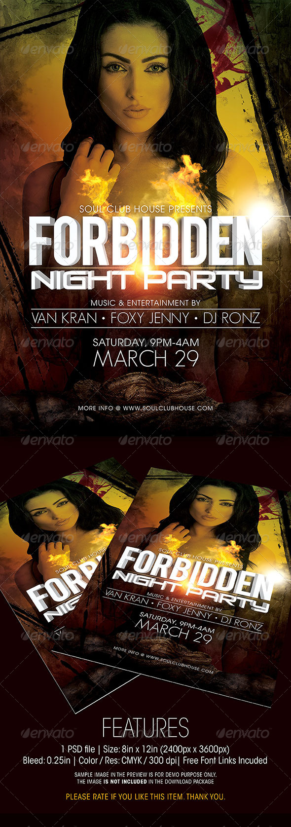 GraphicRiver Forbidden Night Party Flyer 6425219 GraphicRiver Forbidden Night Party Flyer 6425219