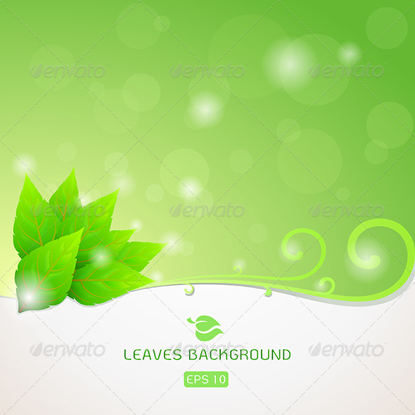 GraphicRiver Green Leaves Ecology Background 6426902 GraphicRiver Green Leaves Ecology Background 6426902