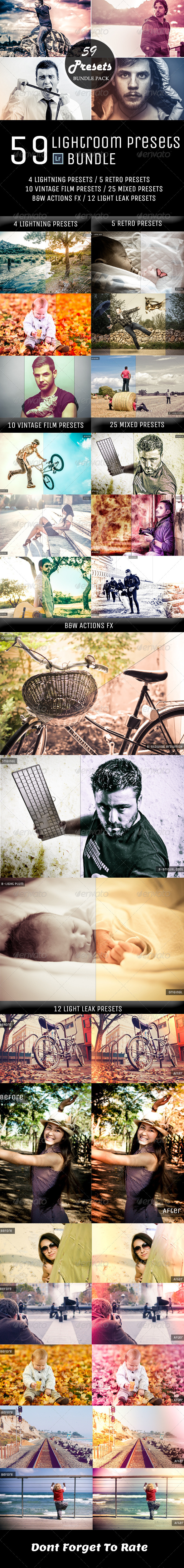 GraphicRiver 59 Lightroom Presets Bundle 6430269 GraphicRiver 59 Lightroom Presets Bundle 6430269