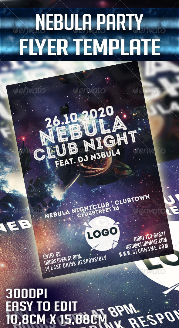 GraphicRiver Nebula Party Flyer Template 6431753 GraphicRiver Nebula Party Flyer Template 6431753