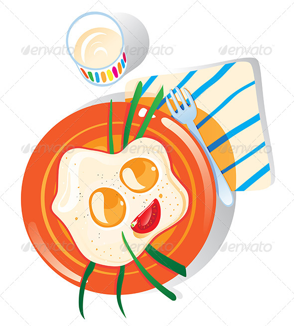 GraphicRiver Breakfast Plate of Scrambled Eggs 6432532 GraphicRiver Breakfast Plate of Scrambled Eggs 6432532
