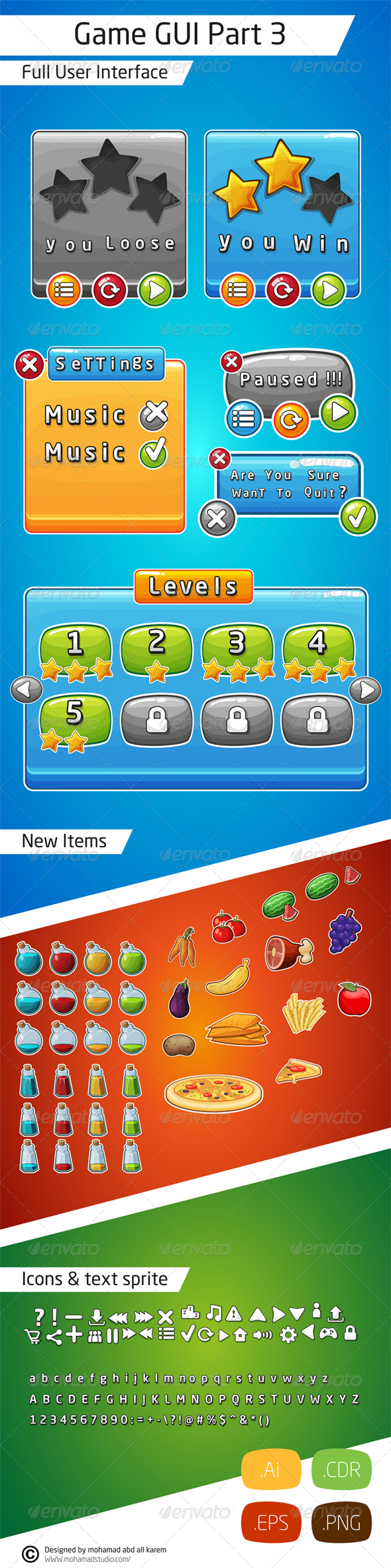 GraphicRiver Game Gui part 3 6390768 GraphicRiver Game Gui part 3 6390768