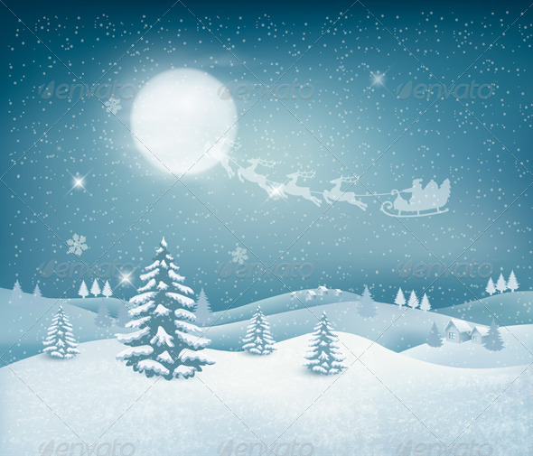 GraphicRiver Holiday Christmas Background with Winter Landscape 6434339 GraphicRiver Holiday Christmas Background with Winter Landscape 6434339