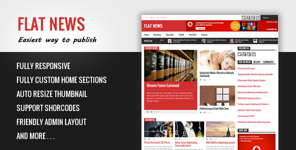 Flat News - Easy News & Magazine Template