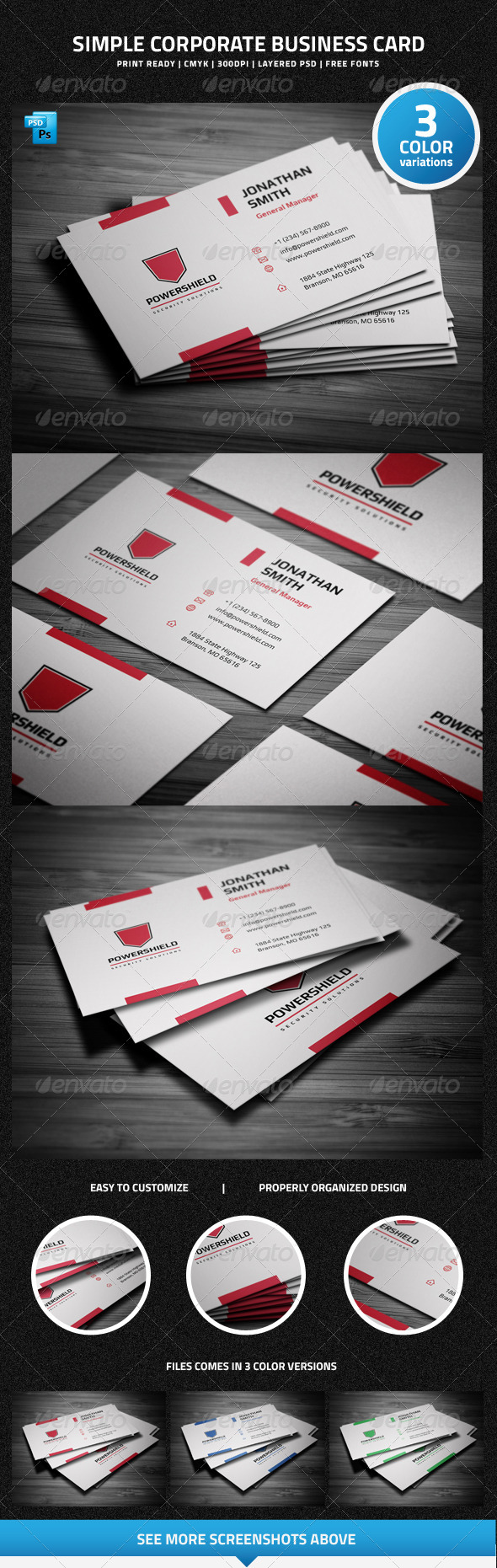 GraphicRiver Simple Corporate Business Card 6415877 GraphicRiver Simple Corporate Business Card 6415877