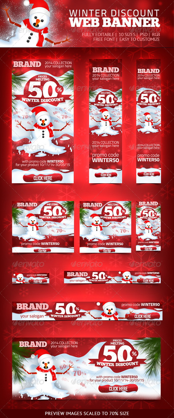 GraphicRiver Winter Discount Web Banner 6446116 GraphicRiver Winter Discount Web Banner 6446116