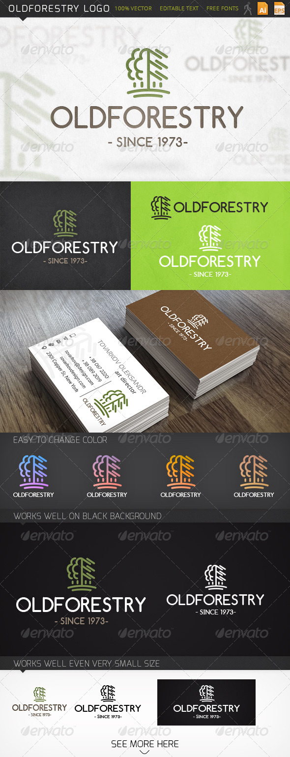 GraphicRiver Oldforestry Logo 6447246 GraphicRiver Oldforestry Logo 6447246