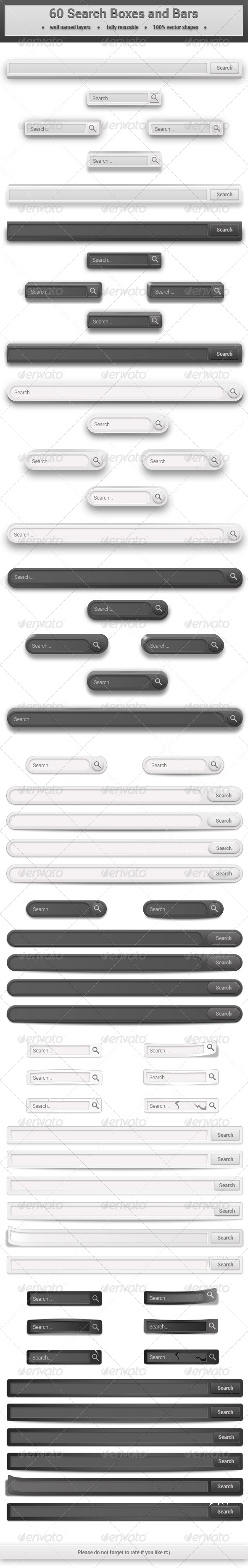 GraphicRiver 60 Search Boxes and Bars 6451769 GraphicRiver 60 Search Boxes and Bars 6451769