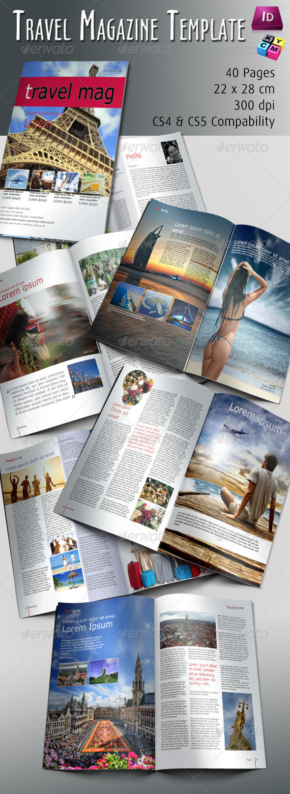 GraphicRiver Travel Magazine Template 674369 GraphicRiver Travel Magazine Template 674369