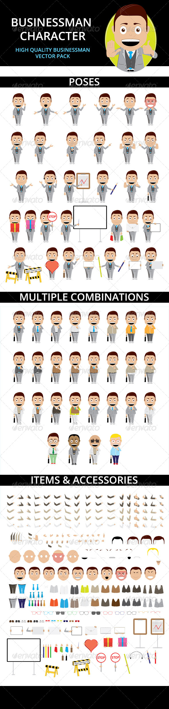 GraphicRiver Business Man Pack 6453994 GraphicRiver Business Man Pack 6453994