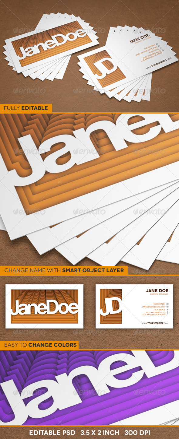 GraphicRiver 3D Retro Paper Stack Business Card 6424860 GraphicRiver 3D Retro Paper Stack Business Card 6424860