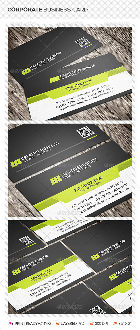GraphicRiver Modern Business Card 6460543 GraphicRiver Modern Business Card 6460543