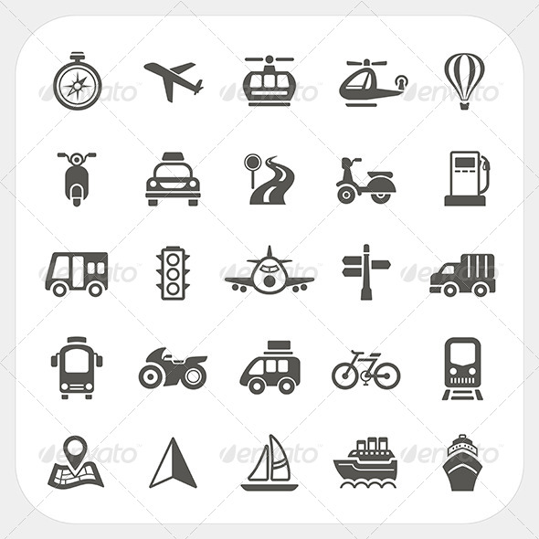 GraphicRiver Transportation Icons Set 6460642 GraphicRiver Transportation Icons Set 6460642