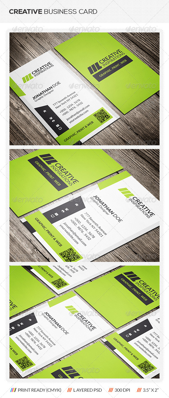 GraphicRiver Creative Business Card 6461377 GraphicRiver Creative Business Card 6461377