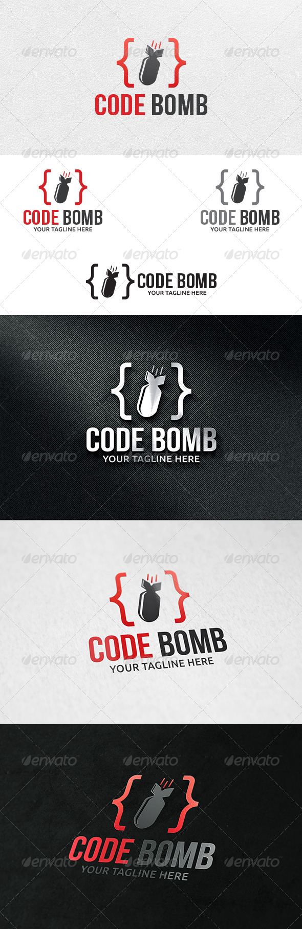 GraphicRiver Code Bomb Logo Template 6461471 GraphicRiver Code Bomb Logo Template 6461471