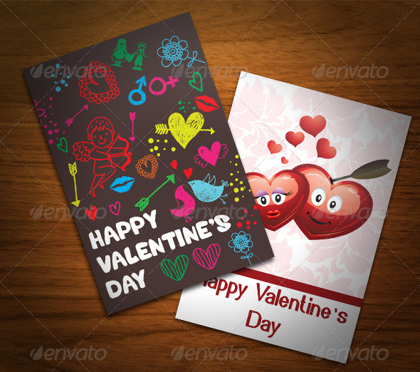 GraphicRiver Valentine s Day Cards 6417708 GraphicRiver Valentine s Day Cards 6417708