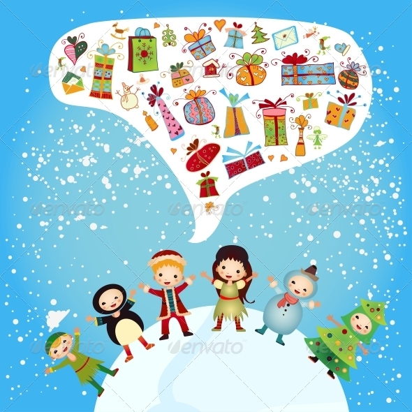 GraphicRiver Group of Children-Winter Boys and Girls 6462895 GraphicRiver Group of Children-Winter Boys and Girls 6462895