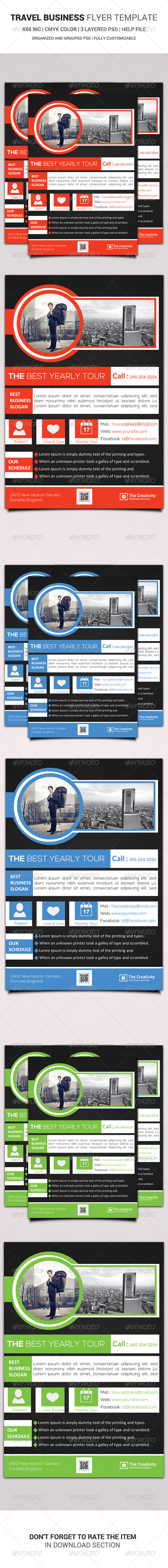 Travel Business Flyer Template - Corporate Flyers