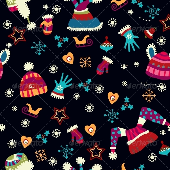 GraphicRiver Bright Pattern with Christmas Toys 6464912 GraphicRiver Bright Pattern with Christmas Toys 6464912
