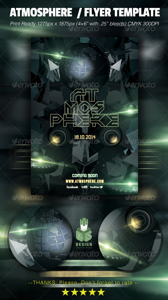 GraphicRiver Atmosphere Flyer Template 6467555 GraphicRiver Atmosphere Flyer Template 6467555