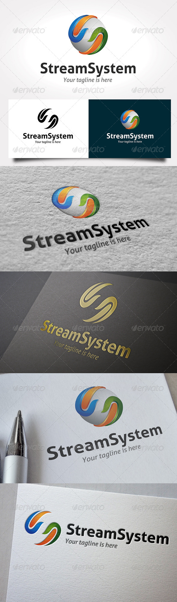 Stream System Logo (3d)