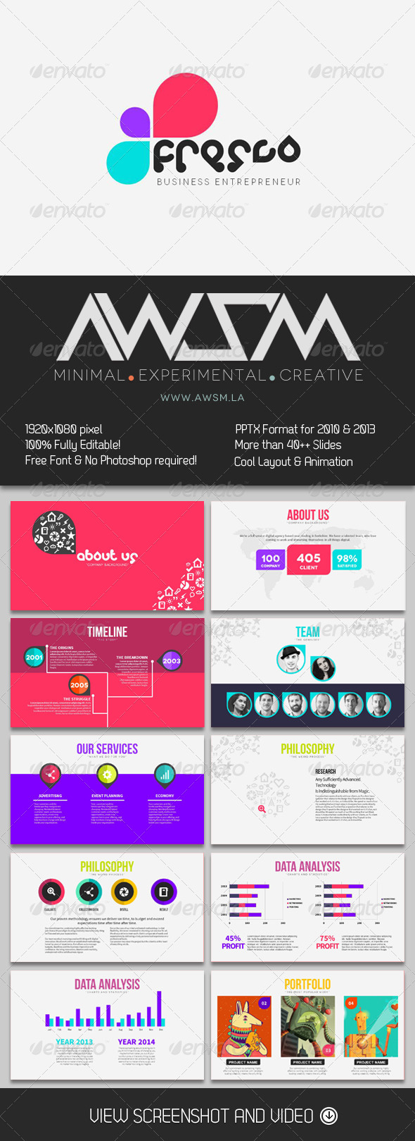 GraphicRiver Fresco PowerPoint Presentation 6469507 GraphicRiver Fresco PowerPoint Presentation 6469507