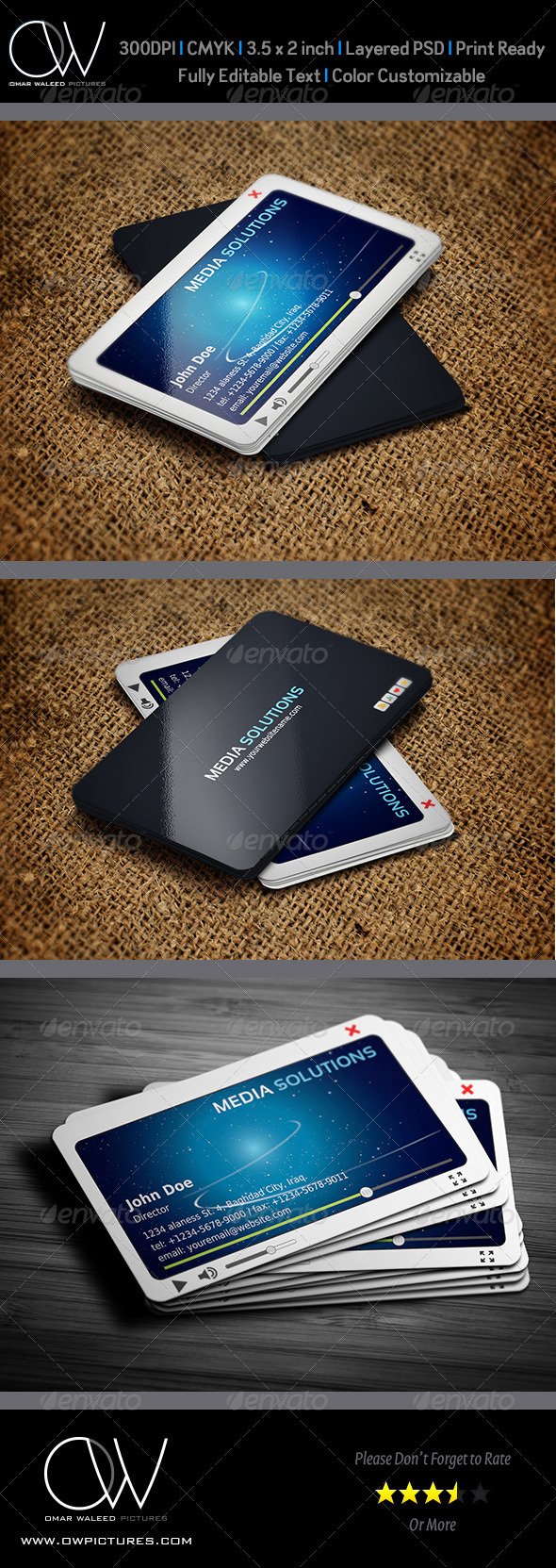 GraphicRiver Media Business Card Template 6469563 GraphicRiver Media Business Card Template 6469563