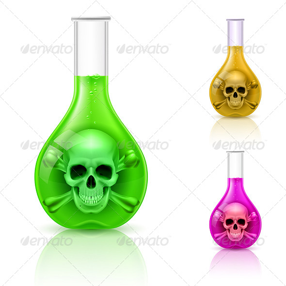 GraphicRiver Vials with Poison 6470249 GraphicRiver Vials with Poison 6470249