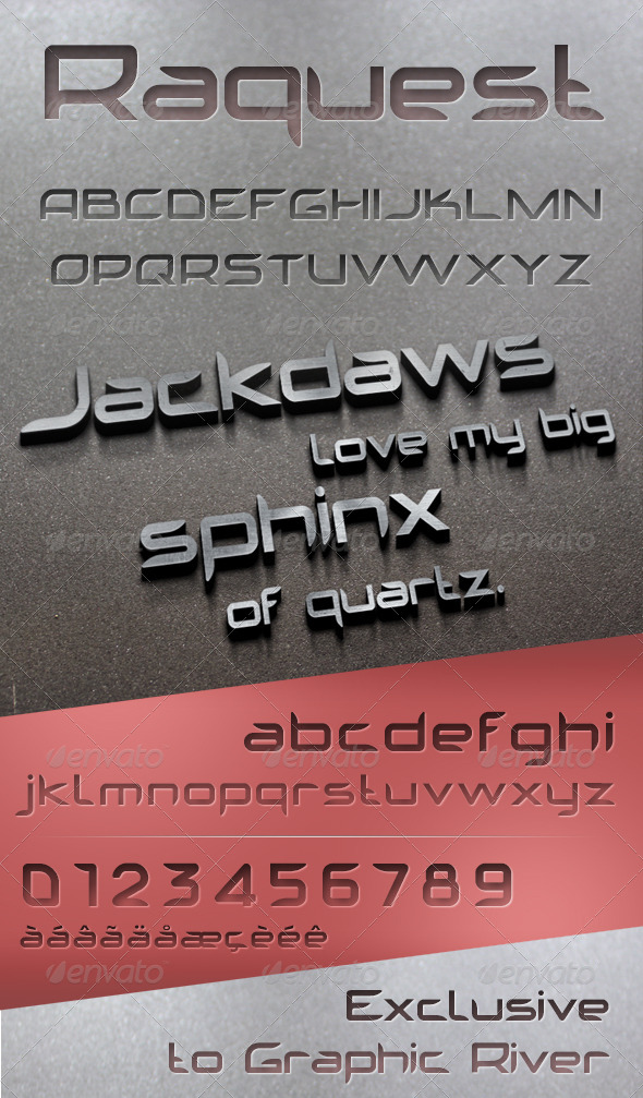 GraphicRiver Raquest Font 6471723 GraphicRiver Raquest Font 6471723
