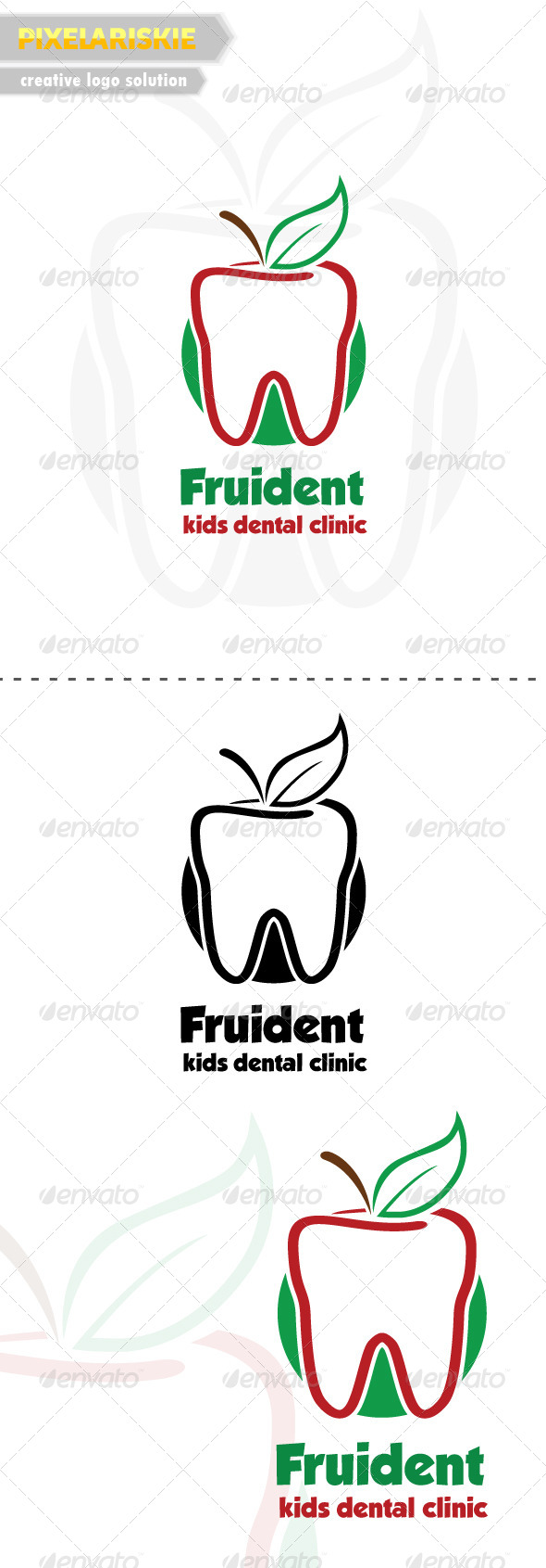 GraphicRiver Fruident Kids Dental Logo 6479319 GraphicRiver Fruident Kids Dental Logo 6479319