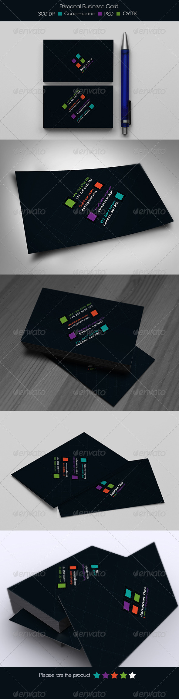GraphicRiver Personal Business Card 6480445 GraphicRiver Personal Business Card 6480445
