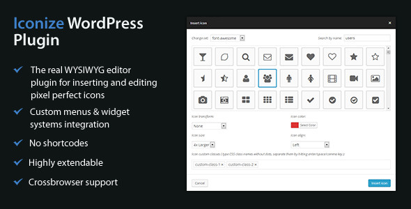 CodeCanyon Iconize WordPress Plugin 6481628 CodeCanyon Iconize WordPress Plugin 6481628