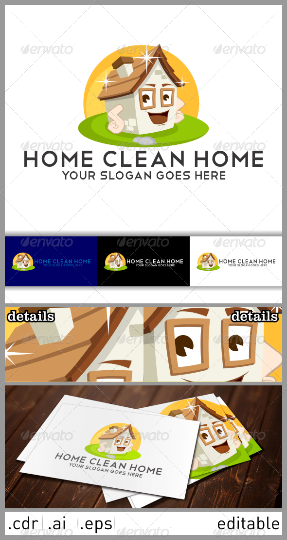 Home Clean Home Logo (Buildings)