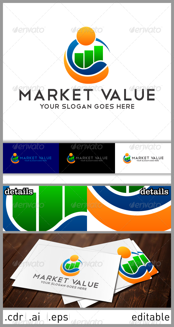 Market Value Logo (Symbols)