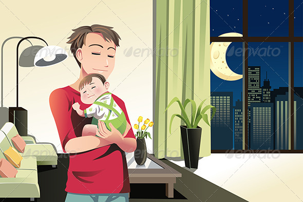 GraphicRiver Father and Son at Home 6484765 GraphicRiver Father and Son at Home 6484765