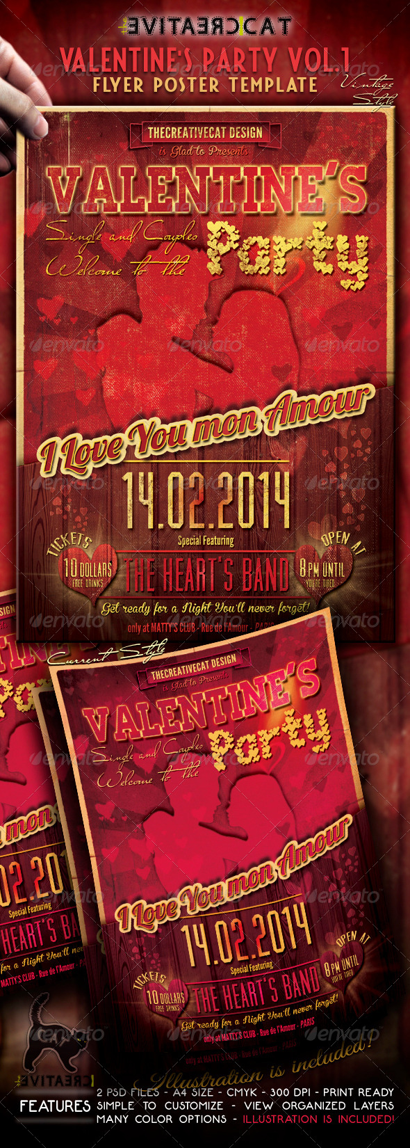 Valentine's Party Flyer/Poster Vol. 1 (Events)