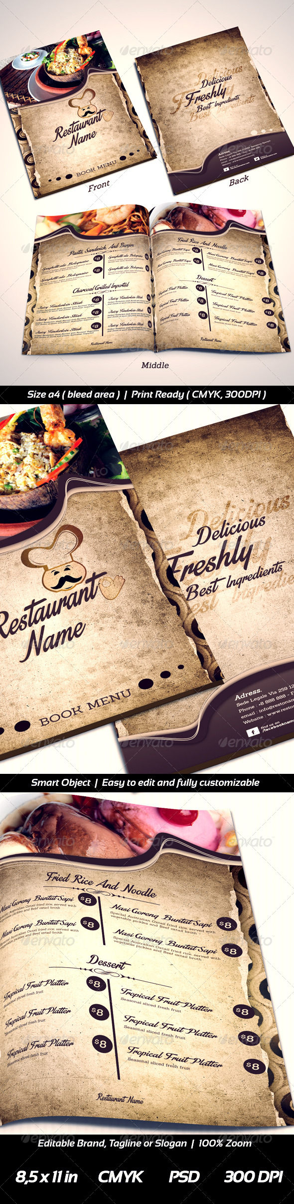 GraphicRiver Restaurant Menu Templates Front-2 Middle-Back 6492753 GraphicRiver Restaurant Menu Templates Front-2 Middle-Back 6492753