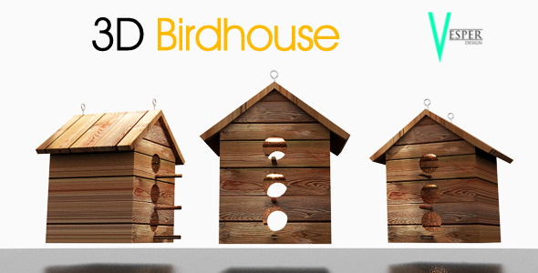 3DOcean 3 floor Bird house 6493170 3DOcean 3 floor Bird house 6493170
